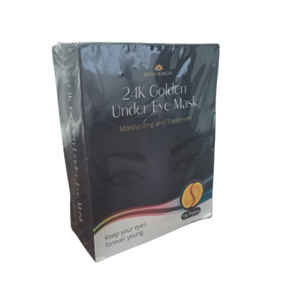 BrightJungle Under Eye Collagen Patch 24K Golden Anti-Aging Mask Pads 16 Pairs